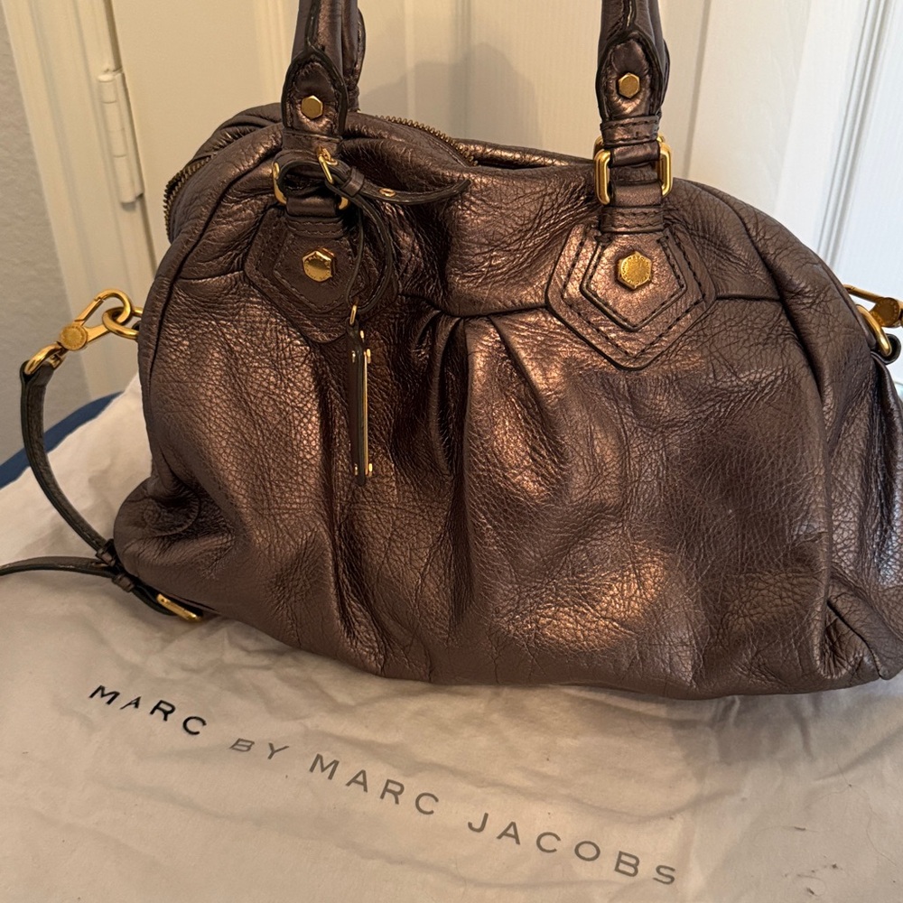Marc by Marc Jacobs Standard Supply Workwear Leather Satchel Crossbody - Picture 9 of 10